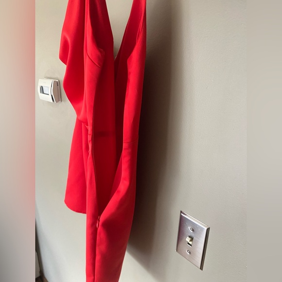 SUPERDOWN x REVOLVE Red Rubi One Shoulder Satin Mini Dress Party Dress Size S - Picture 7 of 8